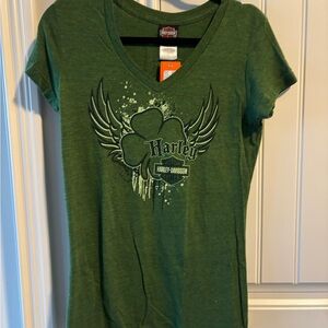 Harley-Davidson Green Graphic Tee